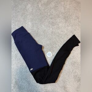 Alo Yoga High Waist Goddess Legging Navy Blue Black